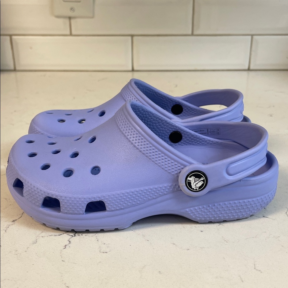 Crocs Kids' Classic Clog 206991 Purple Size 2 Junior - Picture 12 of 17